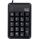 Adesso AKB-600HB 19-Key Mechanical Keypad with 3-Port USB Hub (Black)