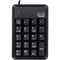 Adesso AKB-600HB 19-Key Mechanical Keypad with 3-Port USB Hub (Black)