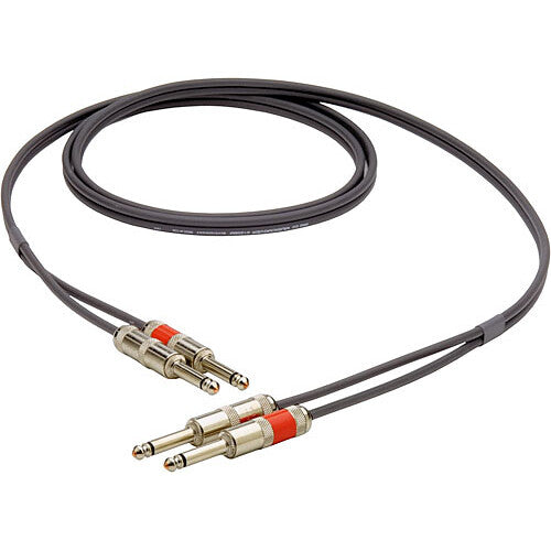 Pro Co Sound DK Series Dual Unbalanced 1/4" Male to 1/4" Male Keyboard Patch Cable - 20'