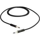 Pro Co Sound PJ Series Mil-Spec Stereo 1/4" Male to 1/4" Male Patch Cable (4x 24 Gauge) - 2'