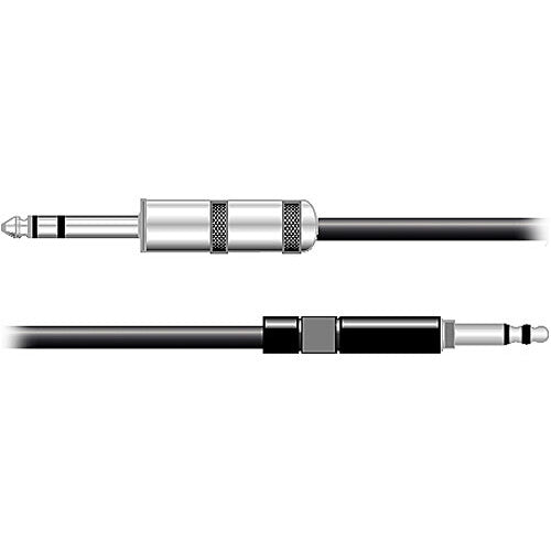 Pro Co Sound PJ Series Mil-Spec Stereo 1/4" Male to 1/4" Male Patch Cable (4x 24 Gauge) - 3'