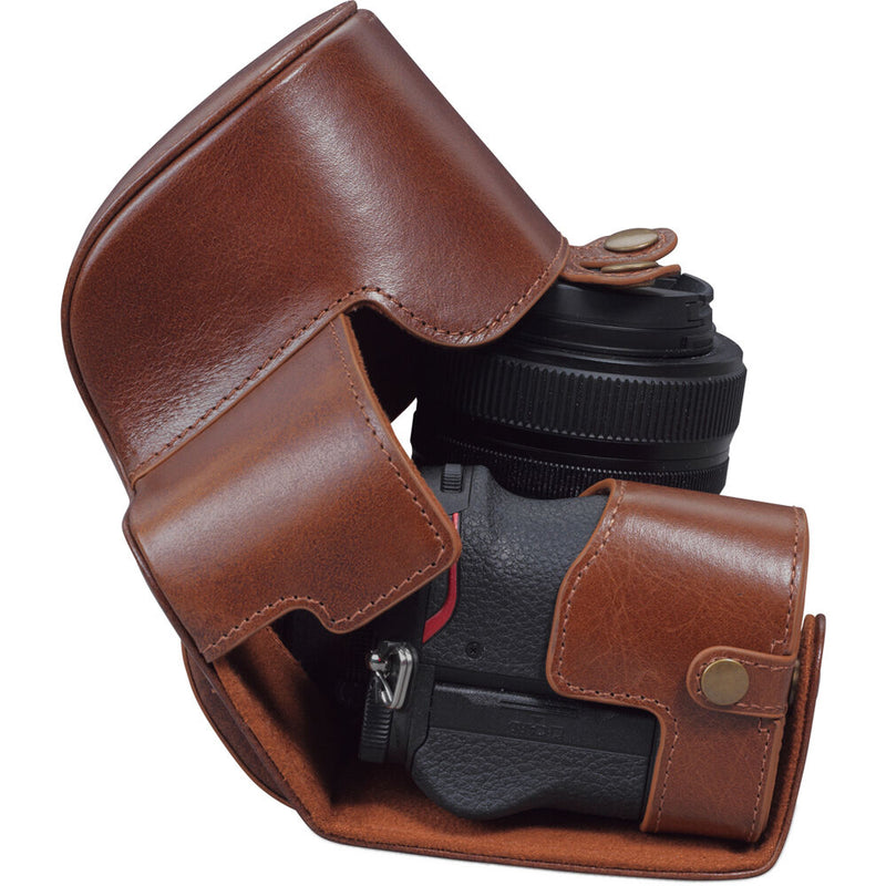 MegaGear Ever Ready Genuine Leather Case for Nikon Z 5 (Brown)