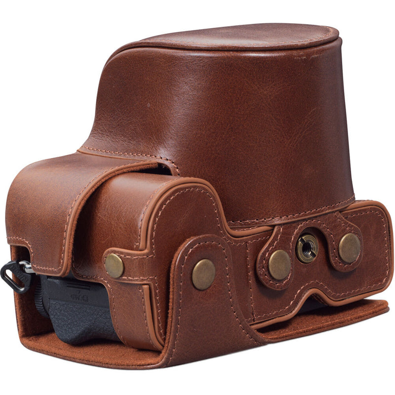 MegaGear Ever Ready Genuine Leather Case for Nikon Z 5 (Brown)