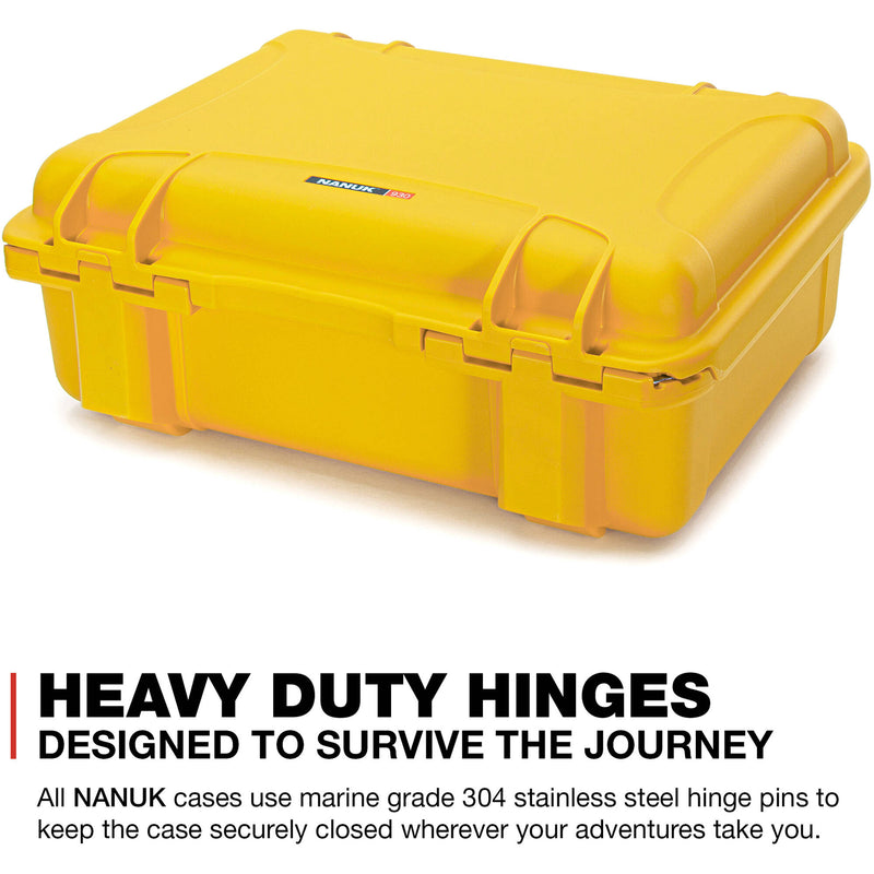 Nanuk 930 Large Series Case without Foam (Yellow)