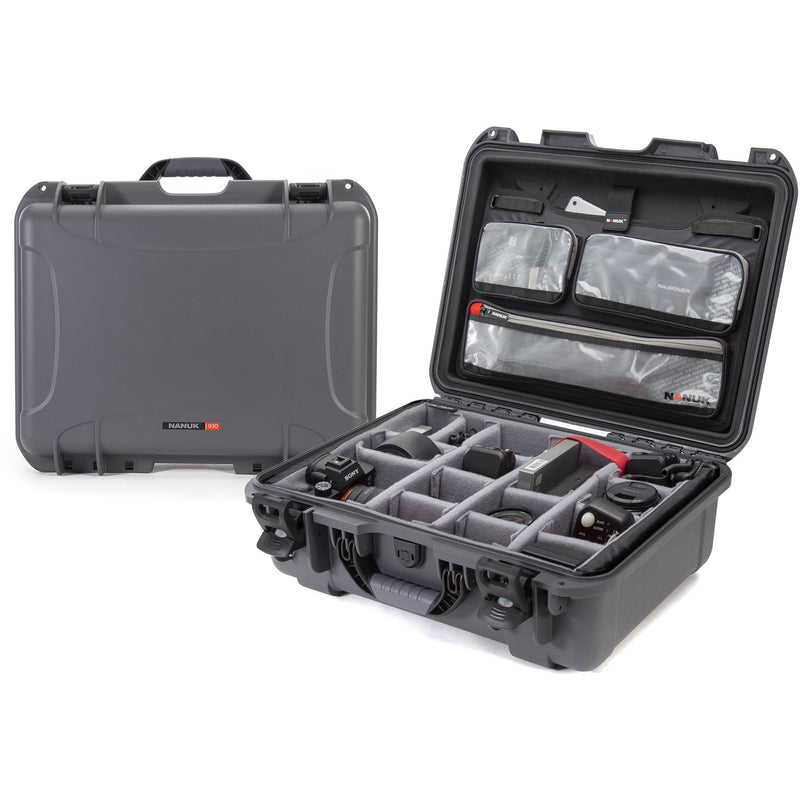 Nanuk 930 Hard Case with Pro Photo Kit (Graphite)