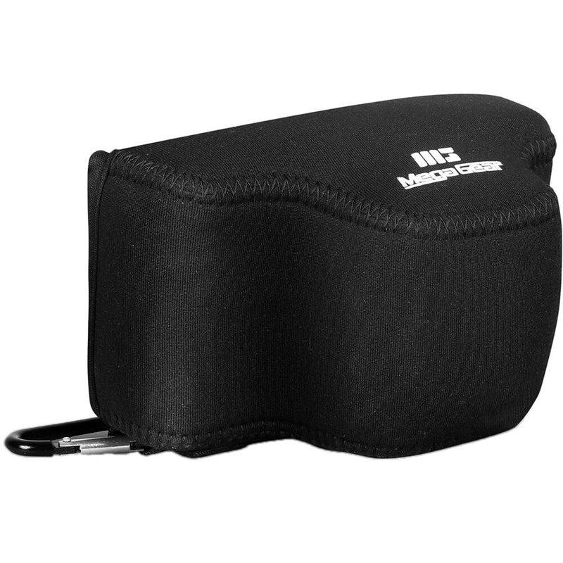 MegaGear Ultralight Neoprene Camera Case for FUJIFILM X-E4 with XF 27mm f/2.8 R WR Lens (Black)