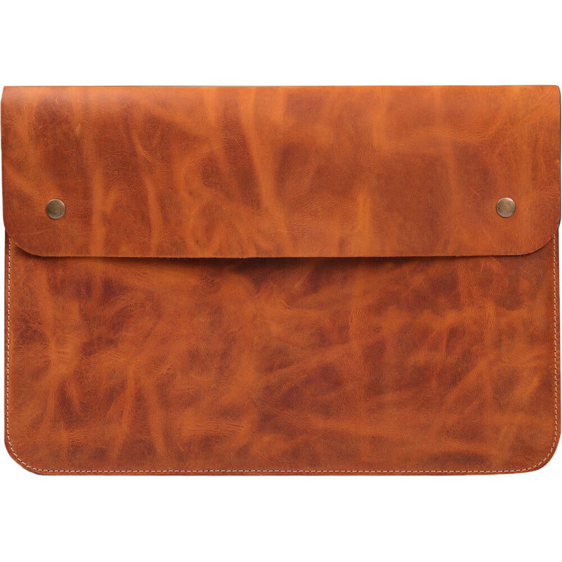 MegaGear Genuine Leather Sleeve Bag for 13-13.3" Laptop (Camel)
