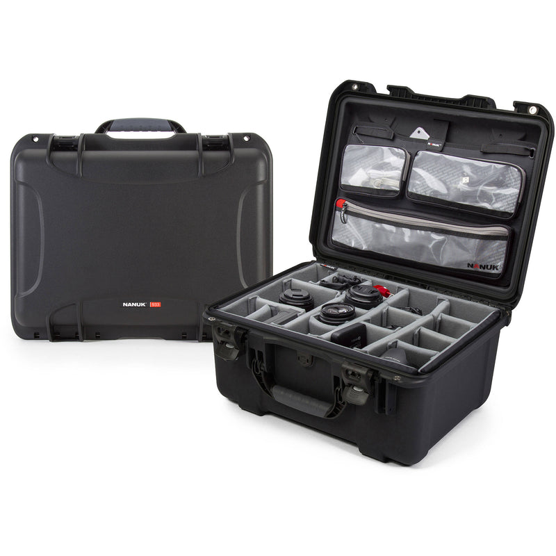 Nanuk 933 Hard Case Pro Photo Kit (Black, 36.4L)