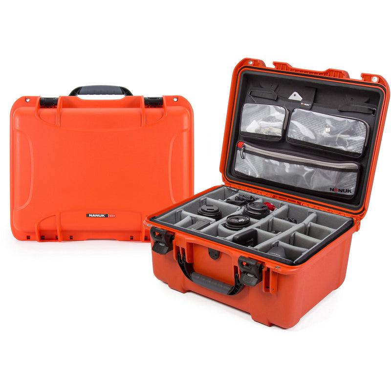 Nanuk 933 Hard Case Pro Photo Kit (Orange, 36.4L)