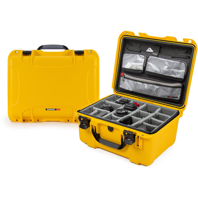 Nanuk 933 Hard Case Pro Photo Kit (Yellow, 36.4L)