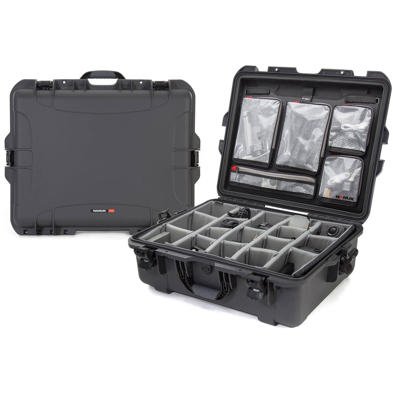 Nanuk 945 Hard Camera&nbsp;Case Pro Photo Kit (Graphite, 50.2L)