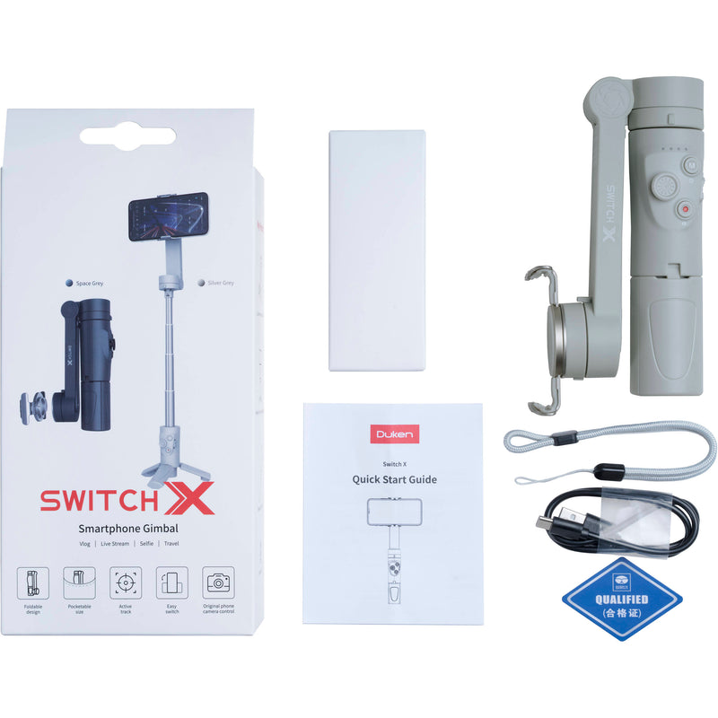 Sirui DKSL Duken Switch X Smartphone Stabilizer/Selfie Stick (Light Gray)