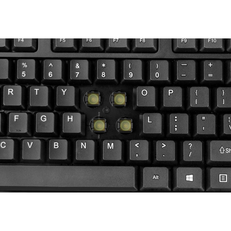 Adesso Antimicrobial Wireless Keyboard Mouse Combo (Black)