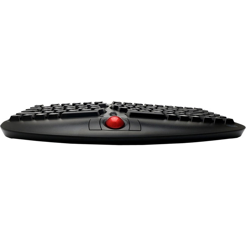 Adesso Tru-Form Media 3150 Wireless Ergo Trackball Keyboard (Black)