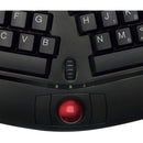 Adesso Tru-Form Media 3150 Wireless Ergo Trackball Keyboard (Black)