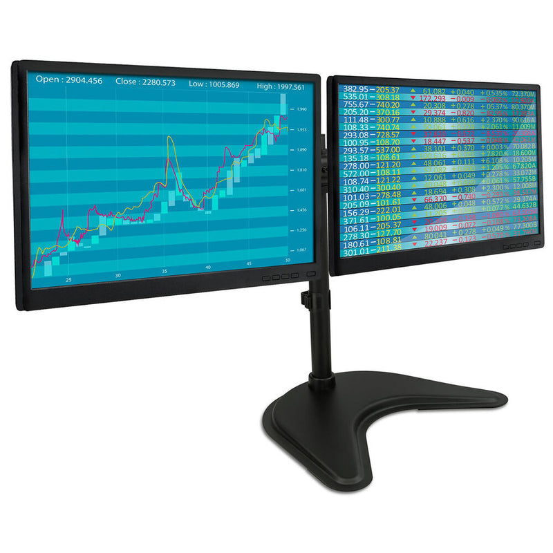 Mount-It! Dual-Monitor Desktop Stand for Two 13 to 27" Displays