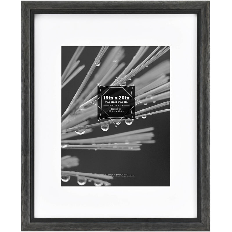 MCS 16 x 20"&nbsp;Matted to 11 x 14" Grandis Wood Frame (Black Wash)