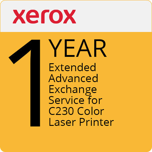 Xerox 1-Year Advanced Exchange Service for C230 Color Laser Printer