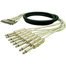 Pro Co Sound Excellines Series Analog Multitrack Harness Cable 16x 1/4" TS Phone Male to 16x RCA Male - 10'