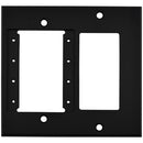 FSR IPS-WP2D-BLK 2 Gang Wall Plate (Black)