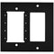 FSR IPS-WP2D-BLK 2 Gang Wall Plate (Black)