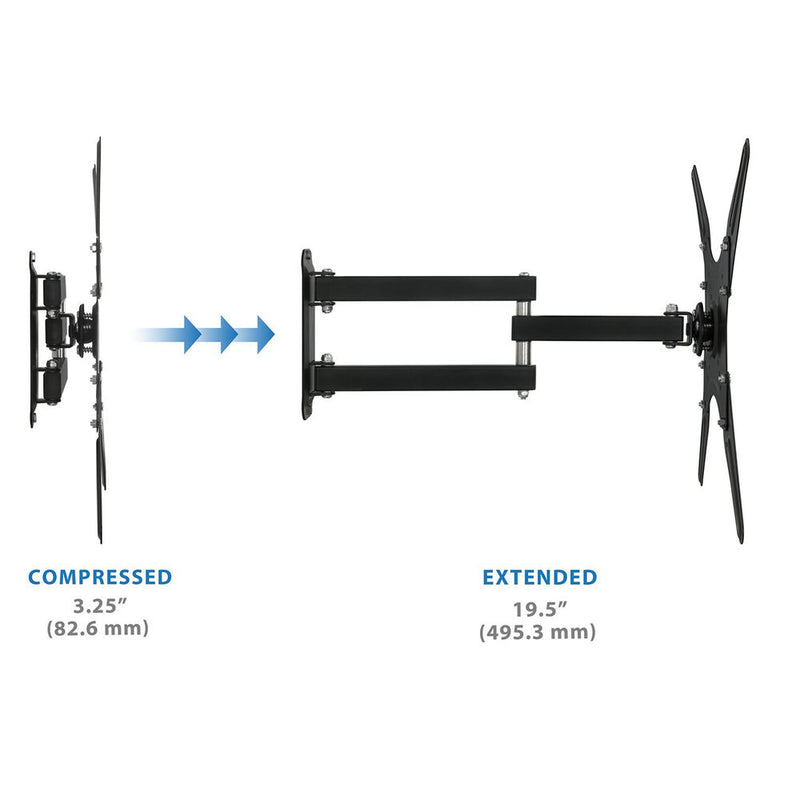 Mount-It! Full-Motion Wall Mount for 23 to 55" Displays