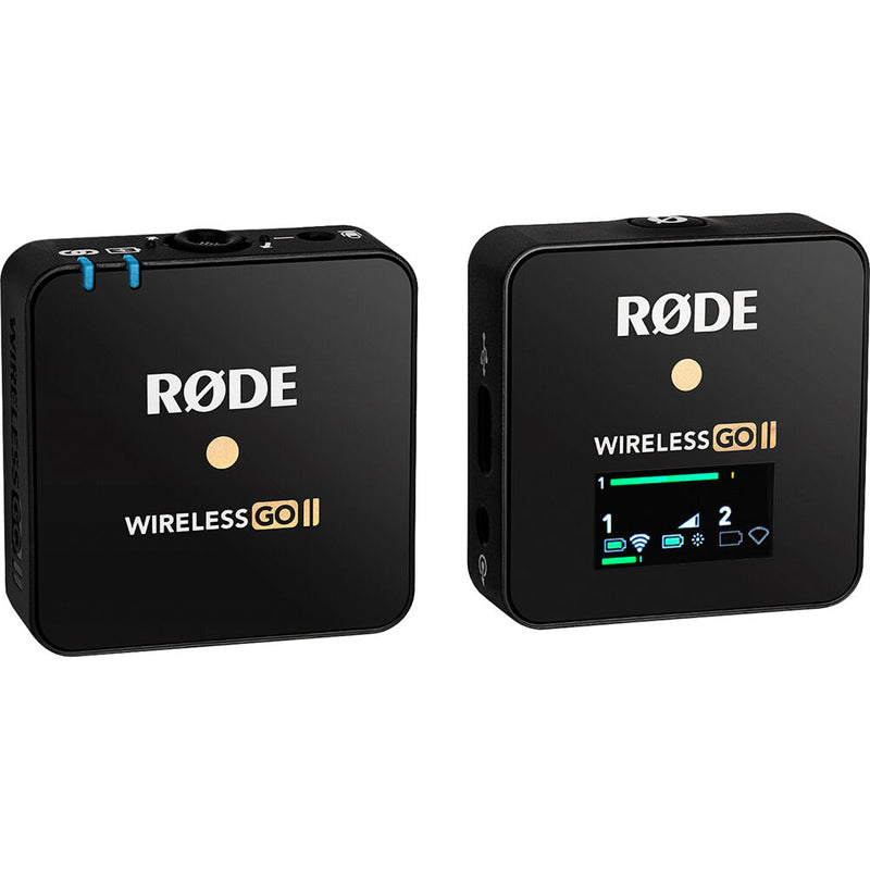 RODE Wireless GO II Single Compact Digital Wireless Microphone System/Recorder (2.4 GHz, Black)