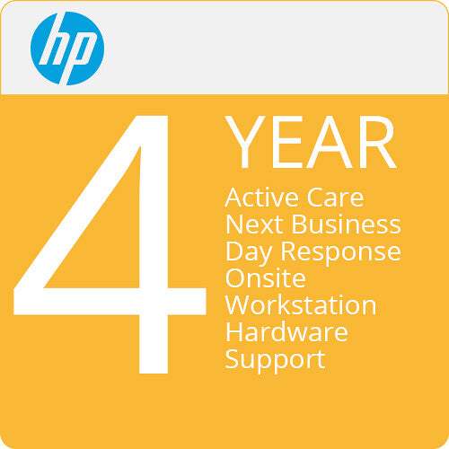 HP 4-Year Active Care Next Business Day Onsite Support Plan for Workstations