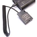 DigitalFoto Solution Limited Nikon EN-EL14 Dummy Battery + USB Type-C Coiled Power Cable