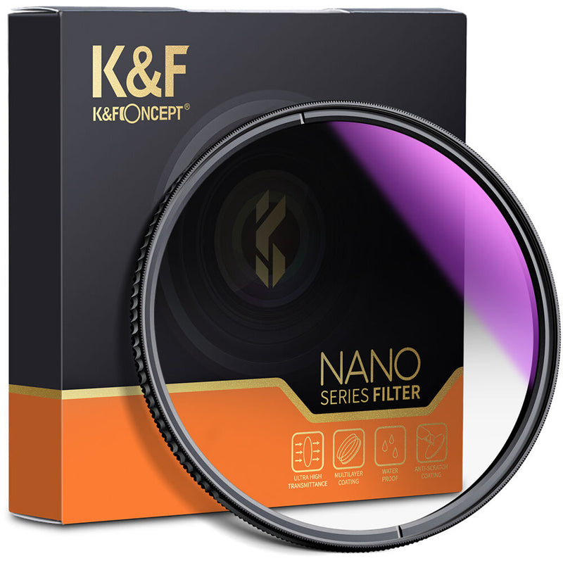 K&F Concept 55mm Nano-X Graduated Soft-Edge ND8 Filter (3-Stop)