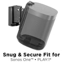 Mount-It! Adjustable Wall Mount for Sonos One, One SL, and PLAY:1 (Black)