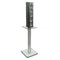 Mount-It! Speaker Floor Stands (Silver, Pair)