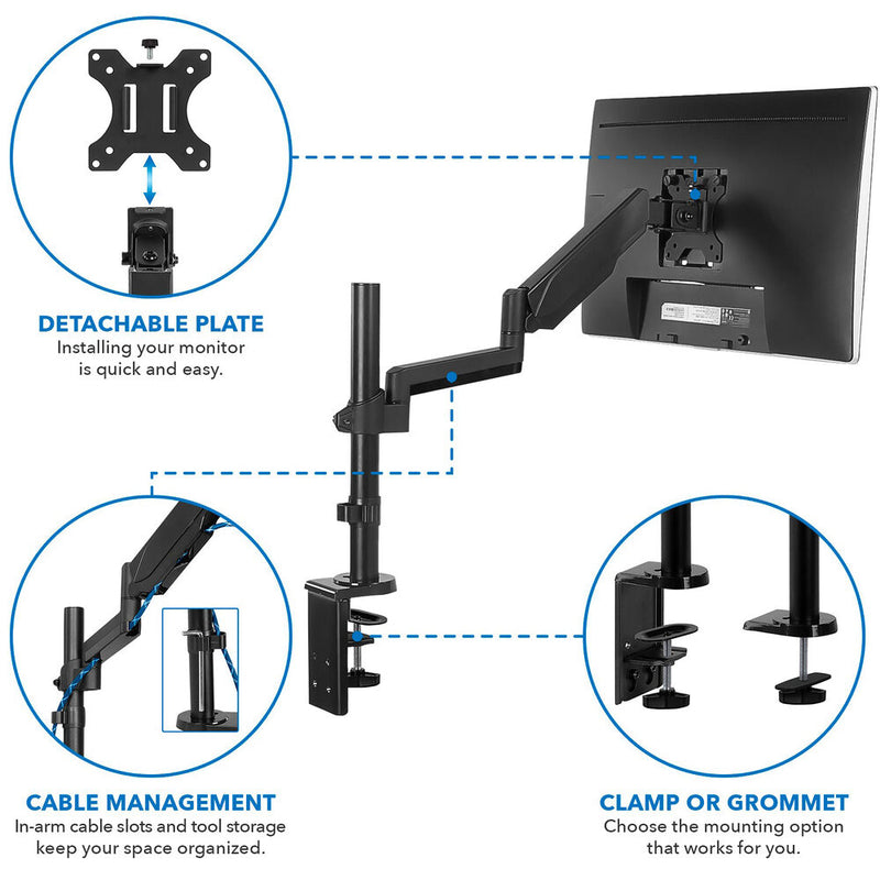 Mount-It! Single Monitor Desk Mount