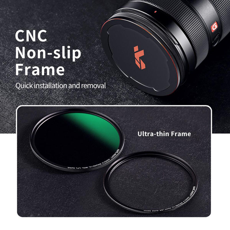 K&F Concept Nano-X Magnetic CPL Filter with Adapter Ring & Lens Cap (52mm)