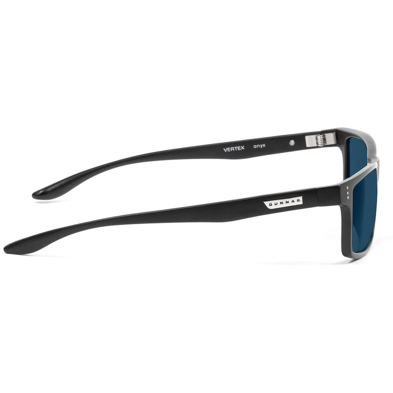 GUNNAR Vertex Blue Light Blocking Sunglasses (Onyx Frame, Sun Lens Tint)