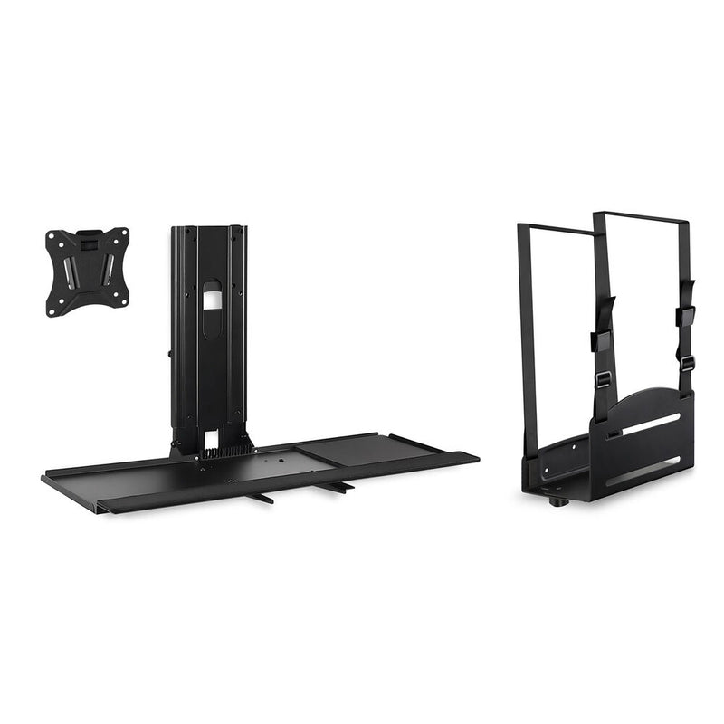 Mount-It! Monitor and Keyboard Wall Mount with PC Holder