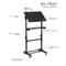 Mount-It! Mobile Lectern Stand-Up Desk