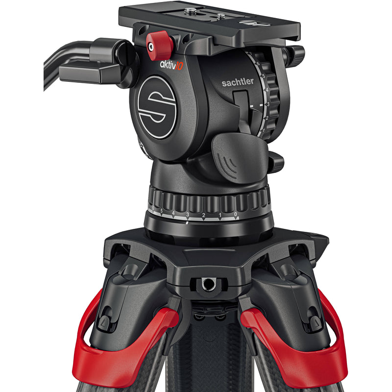 Sachtler aktiv10T Touch & Go Fluid Head with SpeedLevel & 7-Step Drag (100mm)