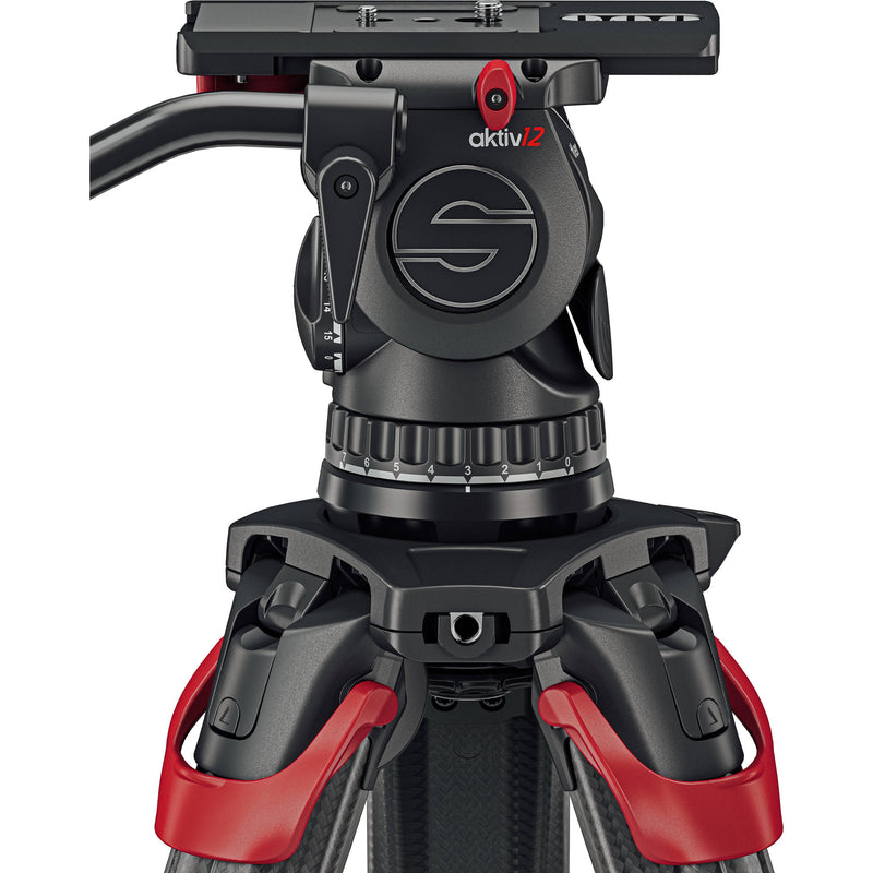 Sachtler aktiv12T Touch & Go Fluid Head with SpeedLevel & 7-Step Drag (100mm)