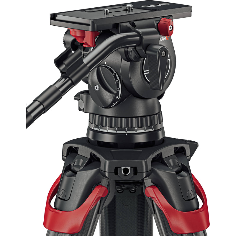 Sachtler aktiv12T Touch & Go Fluid Head with SpeedLevel & 7-Step Drag (100mm)