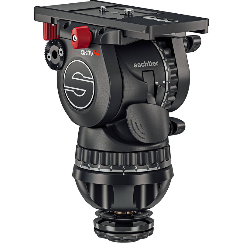 Sachtler aktiv14T Touch & Go Fluid Head with SpeedLevel & 7-Step Drag (100mm)