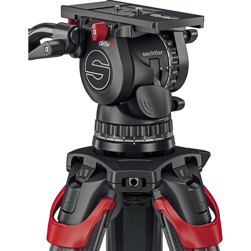 Sachtler aktiv14T Touch & Go Fluid Head with SpeedLevel & 7-Step Drag (100mm)