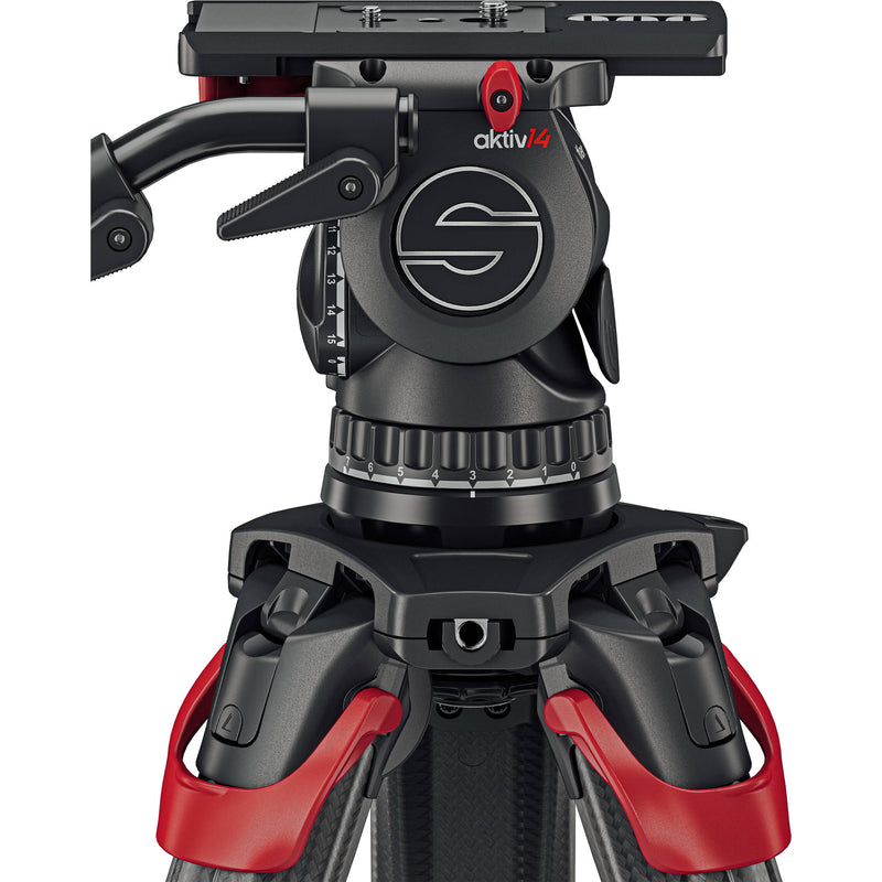 Sachtler aktiv14T Touch & Go Fluid Head with SpeedLevel & 7-Step Drag (100mm)