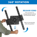 Mount-It! Rotating Wall Mount for 37 to 80" Displays