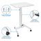 Mount-It! Adjustable Rolling Laptop Desk (White)