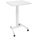 Mount-It! Adjustable Rolling Laptop Desk (White)