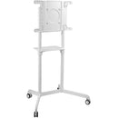 Mount-It! Interactive Display Stand & Mobile TV Flip Cart with Shelf (White)