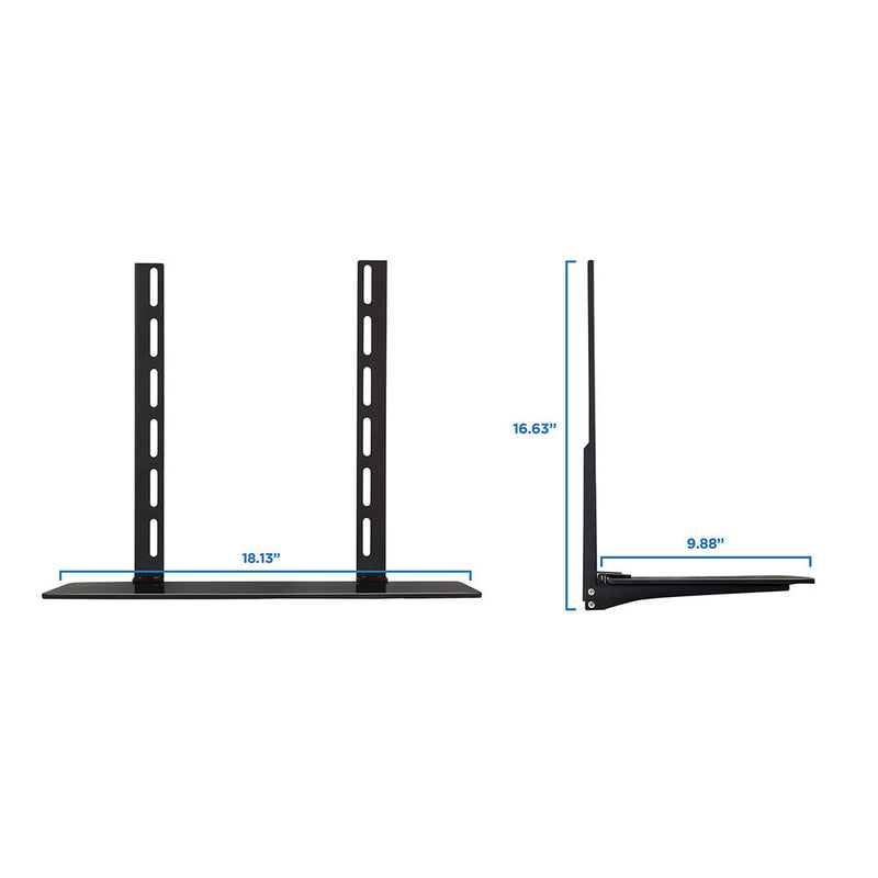 Mount-It! AV Component Shelf for Wall-Mounted TV