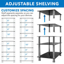 Mount-It! Five-Tiered Glass A/V Media Stand