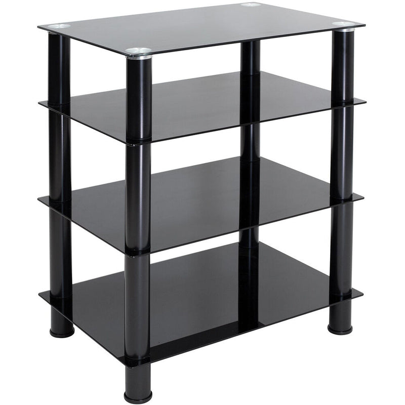 Mount-It! Four-Tiered Glass A/V Media Stand